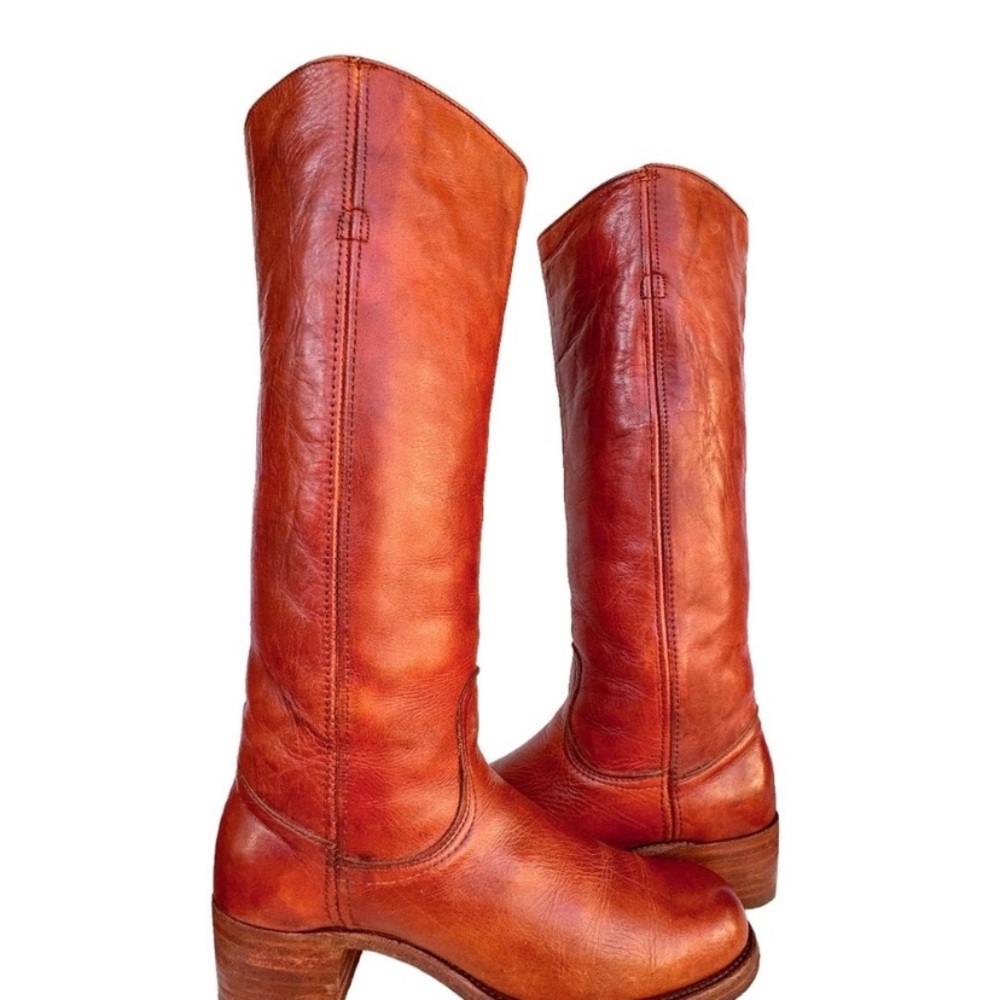 Vintage Black Label FRYE Tall Sunrise Campus Boots